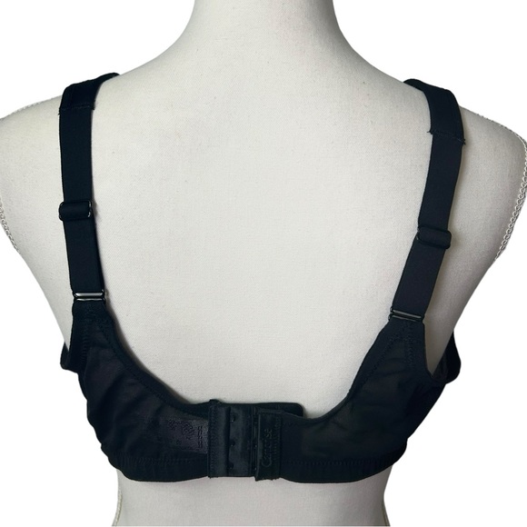 GLAMORISE wirefree black bra 40C Womens Plus-Size Embroidered MagicLift NWOT - Picture 3 of 9
